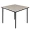 Regency Kee Folding Tables, 36 W, 36 L, 29 H, Wood, Metal Top, Maple TBF3636PLBK - alternate 1